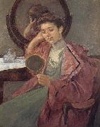Mary Cassatt Lady in front of the dressing table oil on canvas